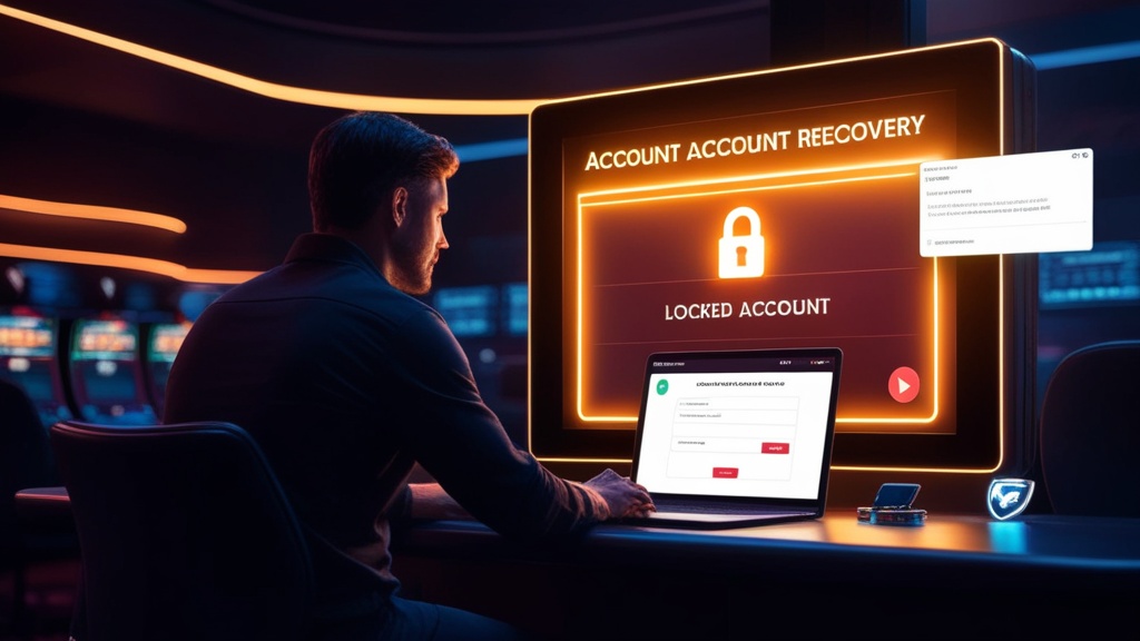 Schermata di recupero account con avviso di blocco e verifica