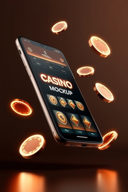 Smartphone con app casino su schermo
